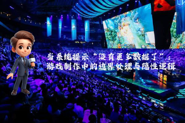 当系统提示“没有更多数据了”：游戏制作中的边界处理与隐性逻辑