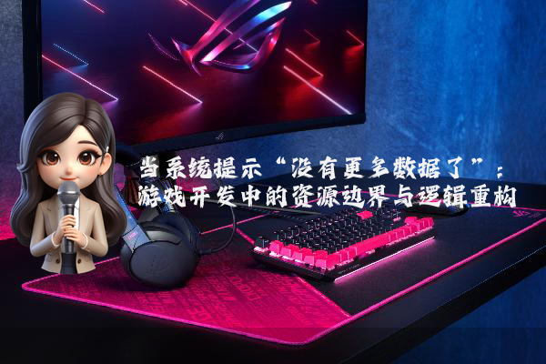 当系统提示“没有更多数据了”：游戏开发中的资源边界与逻辑重构