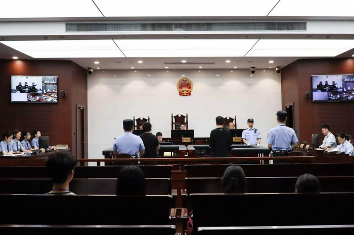 庭审现场。上海市徐汇区人民法院供图