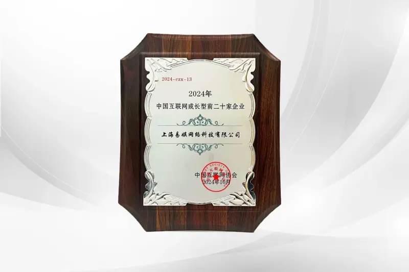2024年中国互联网成长型企业前二十家