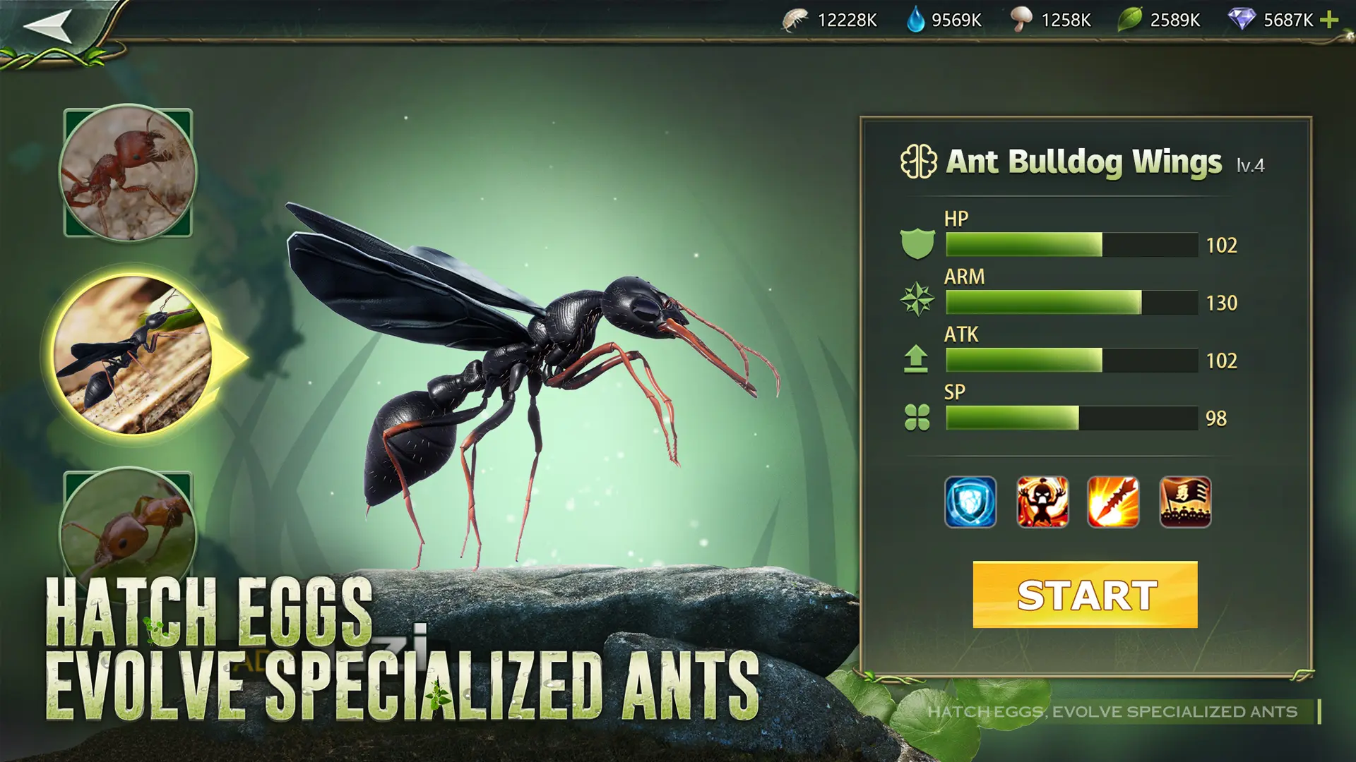 Ant Legion 蚂蚁题材策略生存类移动端游戏 - 游戏截图